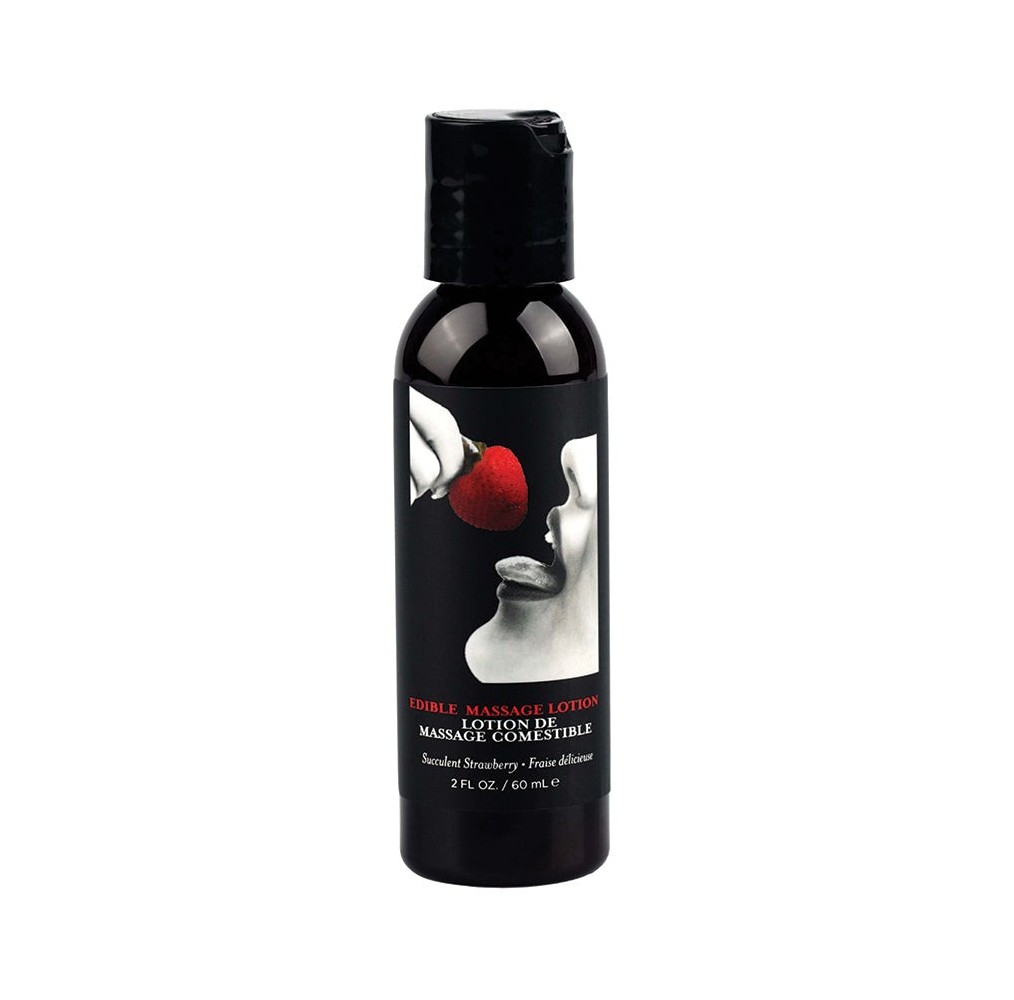 Earthly Body Edible Massage Lotion-Strawberry 2oz